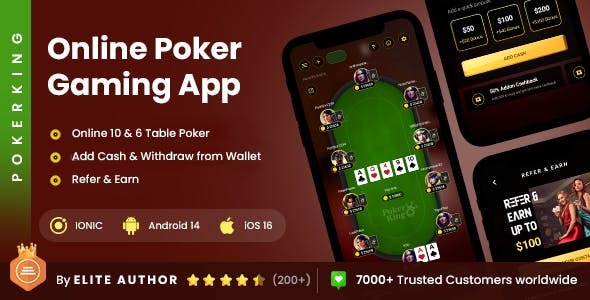 2 App Template Casino Teen Patti Multiplayer Card Games Poker Online Card Game PokerKing