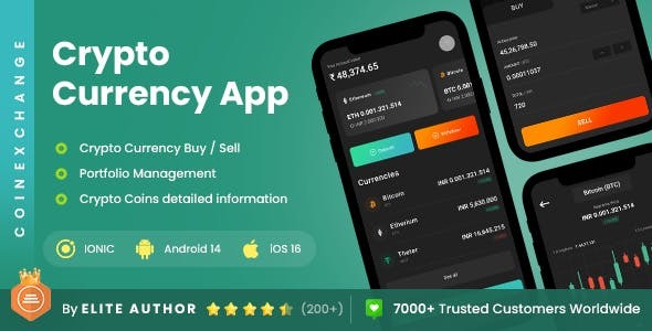 2 App Template Crypto Exchange App Cryptocurrency Wallet App NFT Tracker App