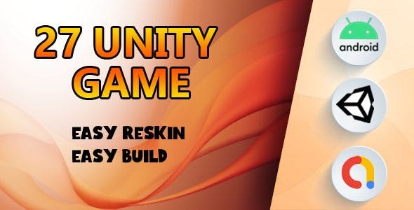 27 Unity Game Projects Bundle Admob Unity