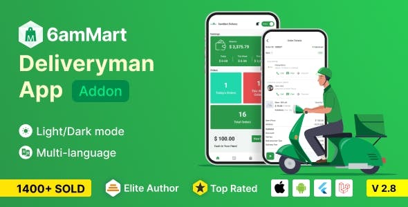 6amMart Delivery Man App