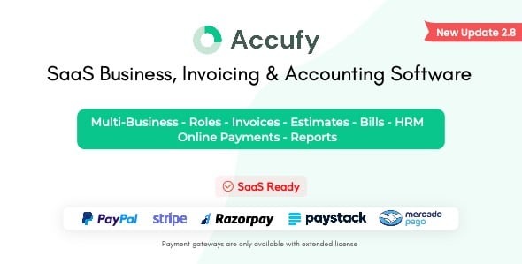 Accufy SaaS Business Invoicing Accounting Software