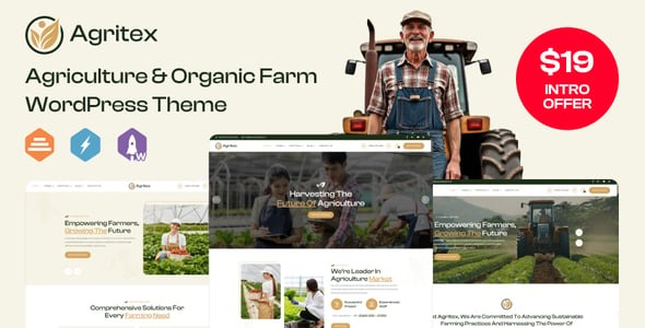 Agritex Agriculture Organic Farm WordPress Theme