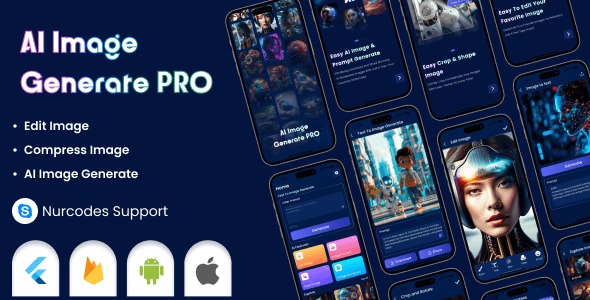 AI Image Generator Flutter Android iOS
