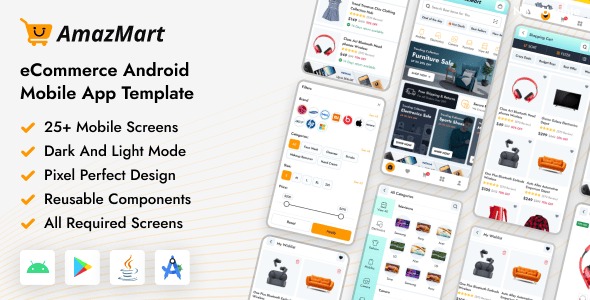 Amazmart eCommerce Android Mobile App Template