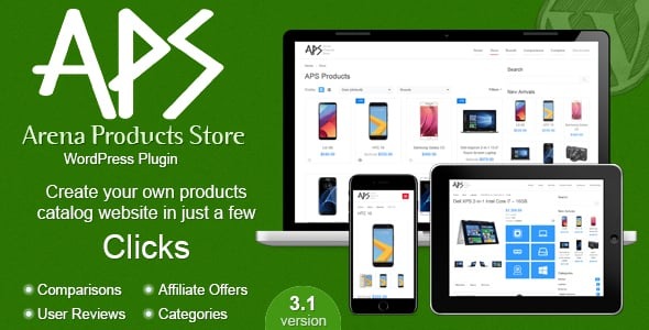 Arena Products Store WordPress Plugin