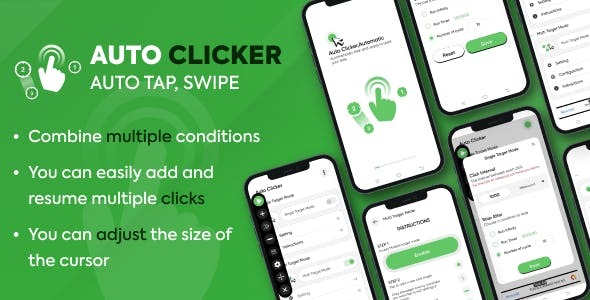 Auto Clicker Automatic tap Auto Tapper Auto Scroll Click Assistant