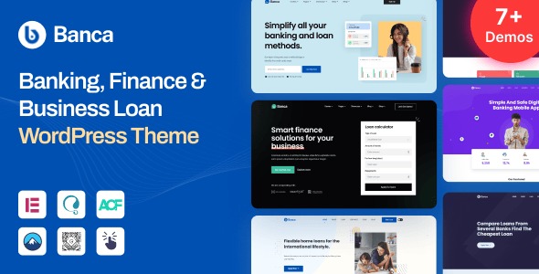 Banca Banking Finance Business Loan WordPress Theme