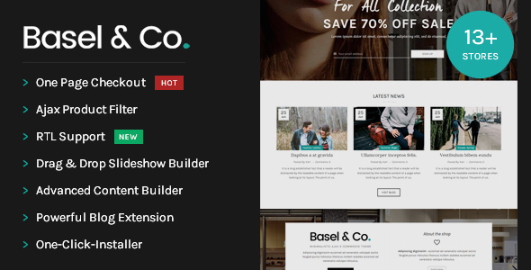 Basel Lightweight Yet Powerful Opencart Theme