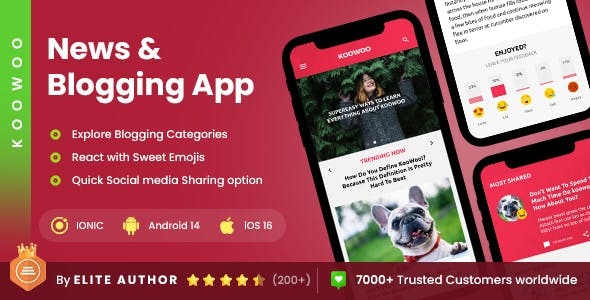 Blogging App Wordpress News App Wordpress Blog App Koowoo