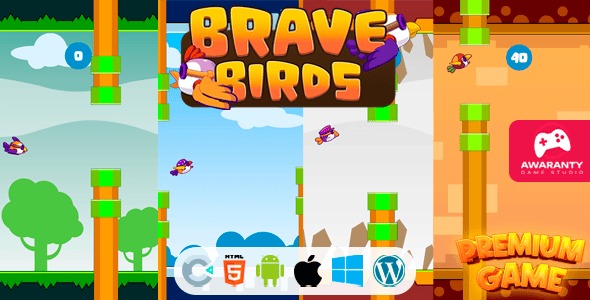 Brave Birds HTML5 Game Construct 3 AdMob APK