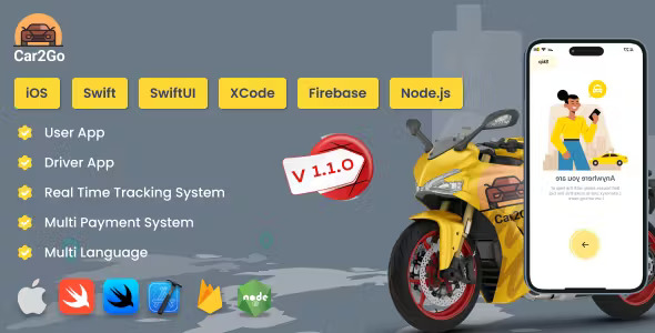 Car2Go One Stop Ride Share Platform User Native iOS App Driver Native iOS App Swift