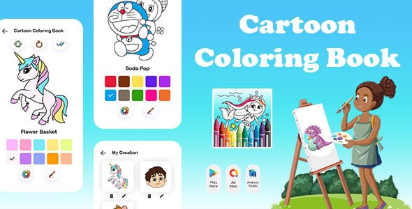 Cartoon Coloring Book Baby coloring book for kids Happy Color Coloring Games Coloring World