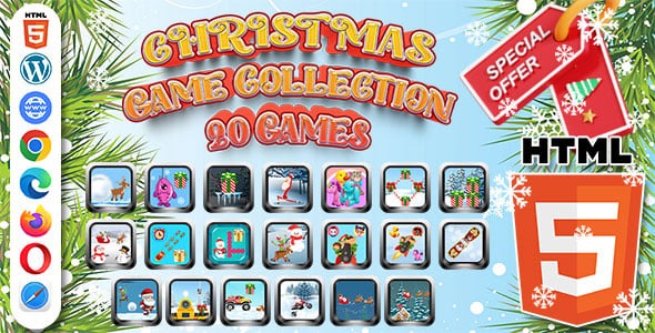 Christmas Games Collection 03 HTML5 20 Games