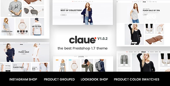 Claue Clean responsive Prestashop 1.7 theme