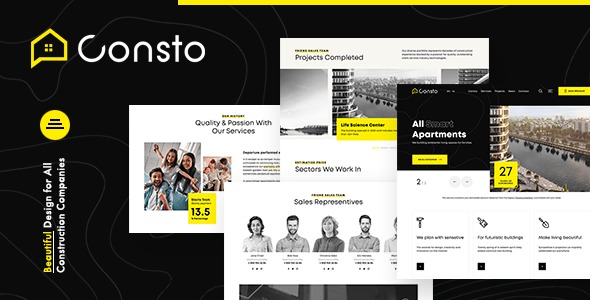 Consto Industrial Construction Company HTML Template