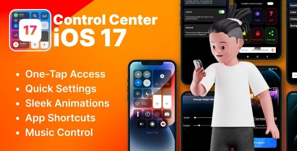 Control Center IOS 17 IOS 17 Style Control Center iControl Center