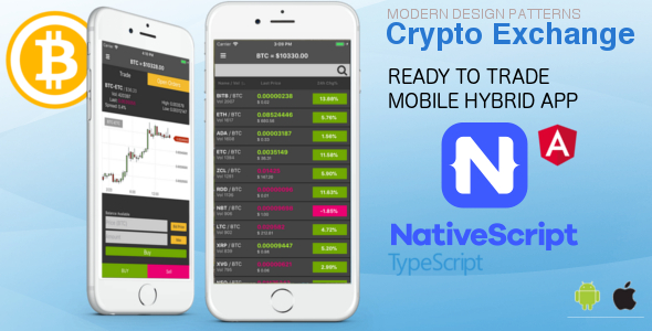 Crypto Exchange Mobile Hybrid App Traders App