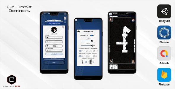 Cut Throat Dominoes Multiplayer Game Unity