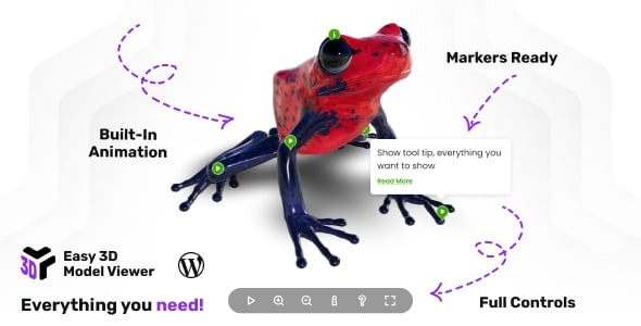 Easy 3D Model Viewer WordPress WooCommerce Plugin