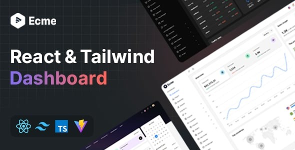 Ecme React Tailwind Admin Template React 18