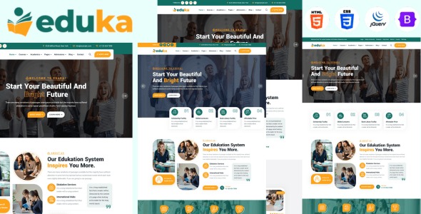 Eduka School College University And Courses HTML5 Template