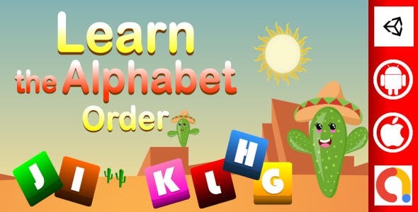 Edukida Learn the Alphabet Order Unity Kids Educational Game With Admob For Android and iOS