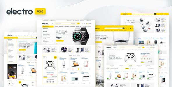 Electro 2 Premium Responsive Magento 2 RTL supported