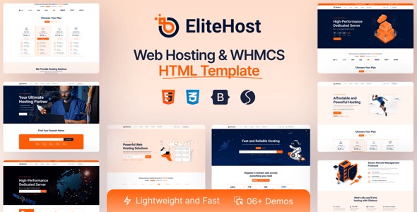 elitehost hosting whmcs html template