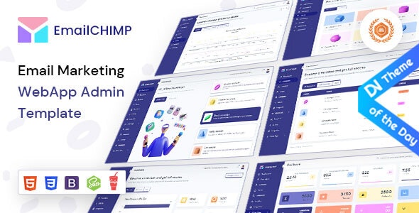 EmailChimp VueJS HTML Marketing Tool Admin Template