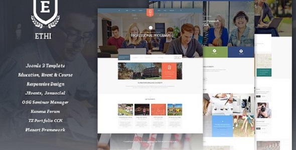 Ethi Education Responsive Joomla Template