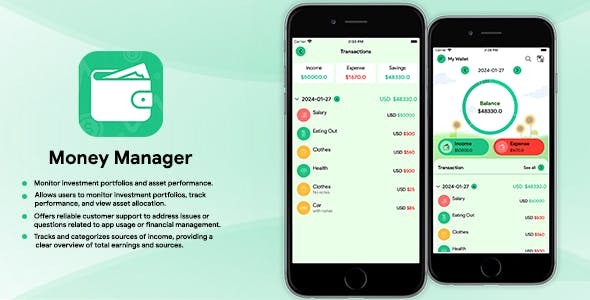 Expense Money Manager IOS Swift UIKIT ADMob