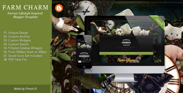 Farm Charm%E2%80%93Farm Village Style Blogger Template