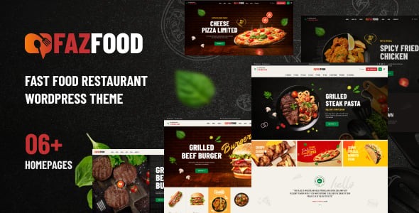 Fazfood Fast Food Restaurant WordPress Theme