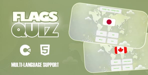 Flags Quiz HTML5 Game Construct 3