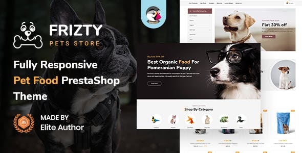 Frizty Pet Store and Food PrestaShop Theme