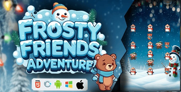 Frosty Friends Adventure Construct 3 Game HTML5 AdMob C3P