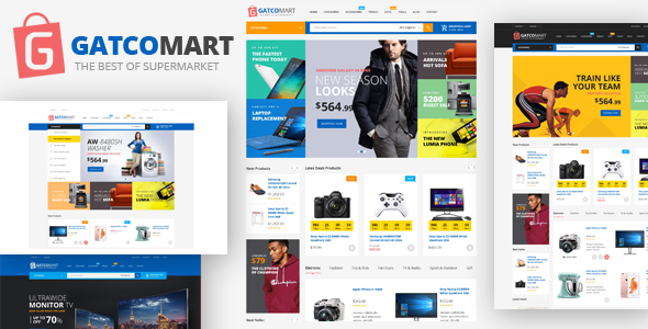 GatcoMart Multipurpose Responsive Section Drag and Drop Shopify Theme