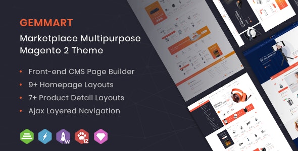 GemMart Marketplace Multipurpose Magento 2 Theme