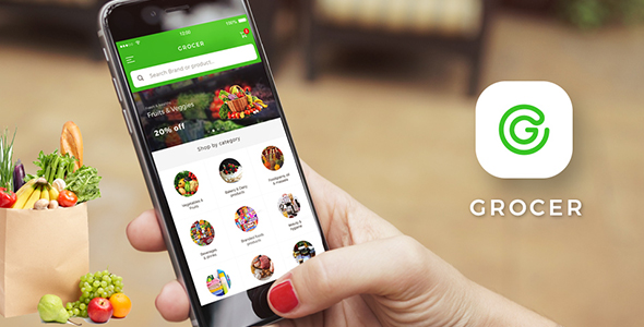 Grocery ecommerce App Template IONIC 3 Grocer