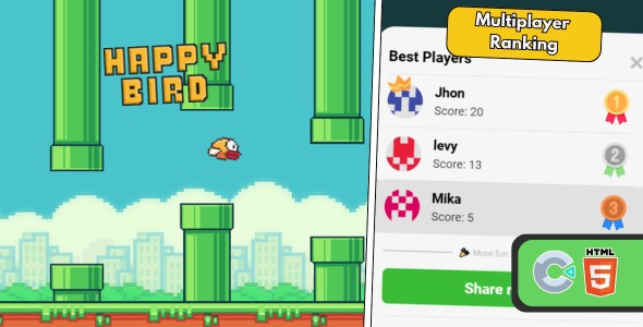 Happy Bird HTML5 Game Ranking