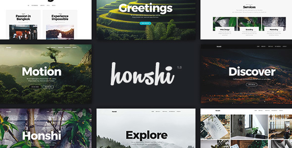 Honshi One Page Multi Purpose Joomla Template