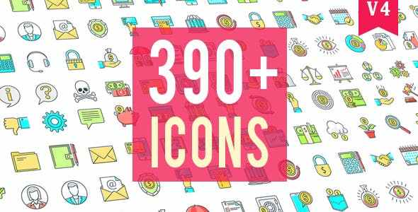 Icons Pack 390 Animated Icons