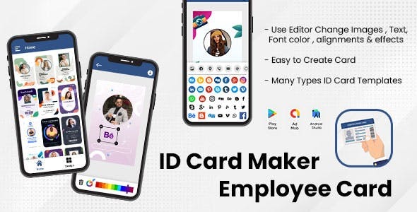 ID Card Maker Employee Card Employee Card Maker Employee ID Card Employee ID Maker