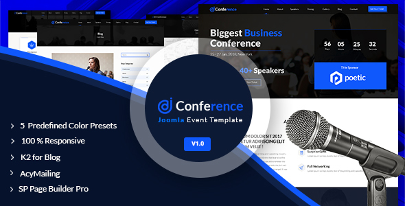 JD Conference %E2%80%93 Advanced One Page Joomla Event Template