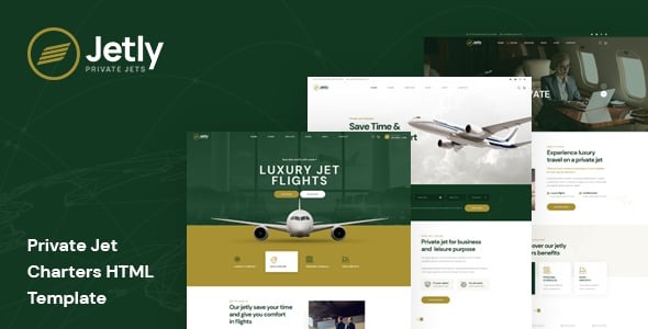 Jetly Private Jet Charters HTML Template