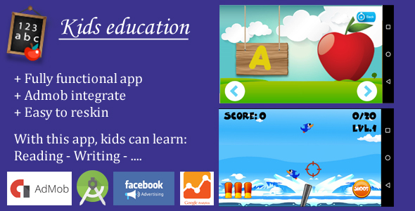 Kids education Admob Android Studio