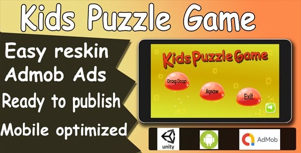 Kids Puzzle Game Unity Game Admob Android