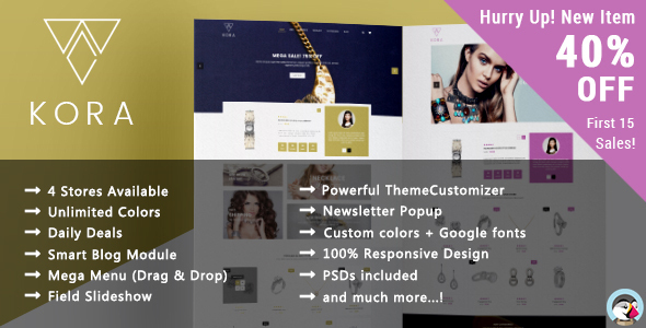 Kora Responsive Prestashop Theme