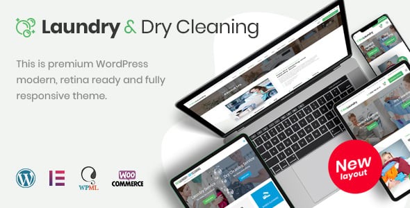 Laundry Dry Cleaning Services WordPress Theme