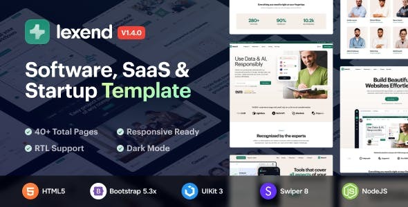 Lexend Software SaaS Startup HTML5 Template